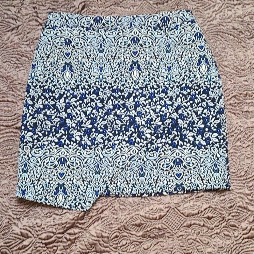 Asymmetrical Embroidered Skirt